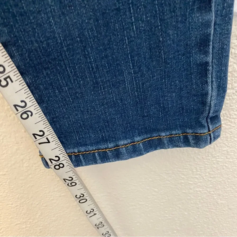 7 for All Mankind mid rise skinny medium wash girls teen jeans Paxtyn 14 - Picture 7 of 10